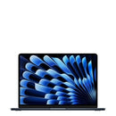 Apple MacBook Air 13", M3, CPU de 8 núcleos, GPU de 8 núcleos, 8GB RAM, 256GB SSD- Meia-noite